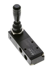 5/3 G1/4'' (G1/8'') Druckzentrum Handhebelventil Raste 0-8bar/0-112psi E.MC