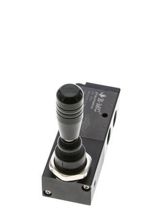 5/3 G1/4'' (G1/8'') Druckzentrum Handhebelventil Raste 0-8bar/0-112psi E.MC