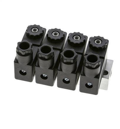 4x3/2 G1/8'' NC-Magnetventil 24V DC -0,95-10bar/-13,2-140psi Airtec