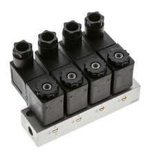 4x3/2 G1/8'' NC-Magnetventil 24V DC -0,95-10bar/-13,2-140psi Airtec