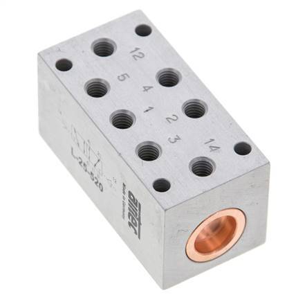 5/2 M5 Bistabiles Luftsteuerventil 0-10bar/0-140psi Airtec