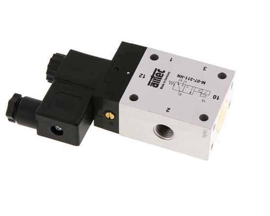 3/2 G1/4'' NO Magnetventil 12V DC 2,5-10bar/35,0-140psi Airtec