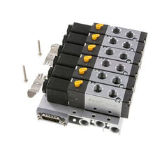 G1/4'' 6x Pneumatik-Ventilinsel 24V DC 1,5-8bar/21,0-112psi Mehrpolig E.MC
