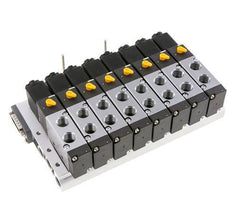 G1/4'' 8x Pneumatik-Ventilinsel 24V DC 1,5-8bar/21,0-112psi Mehrpolig E.MC