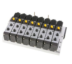 G1/4'' 8x Pneumatik-Ventilinsel 24V DC 1,5-8bar/21,0-112psi Mehrpolig E.MC