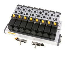 G1/4'' 8x Pneumatik-Ventilinsel 24V DC 1,5-8bar/21,0-112psi Mehrpolig E.MC