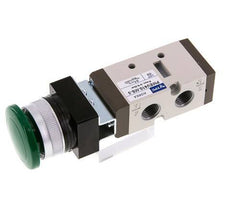 5/2 G1/4'' (G1/8'') Handballenventil grün 0-8bar/0-112psi YPC