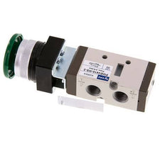 5/2 G1/4'' (G1/8'') Handballenventil grün 0-8bar/0-112psi YPC