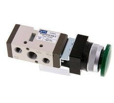 5/2 G1/4'' (G1/8'') Handballenventil grün 0-8bar/0-112psi YPC