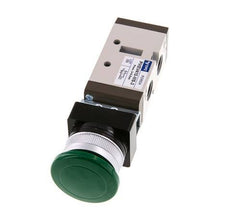 5/2 G1/4'' (G1/8'') Handballenventil grün 0-8bar/0-112psi YPC