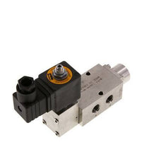 5/2 G1/4'' (G1/8'') Magnetventil Edelstahl 24V DC 3-12bar/42-168psi