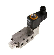 5/2 G1/4'' (G1/8'') Magnetventil Edelstahl 24V DC 3-12bar/42-168psi