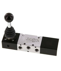 5/3 G1/8'' Druckzentrum Handhebelventil -0,95-10bar/-13,2-140psi