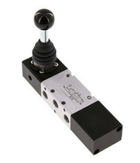 5/3 G1/8'' Druckzentrum Handhebelventil -0,95-10bar/-13,2-140psi