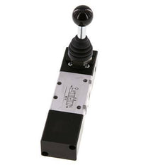 5/3 G1/8'' Druckzentrum Handhebelventil -0,95-10bar/-13,2-140psi