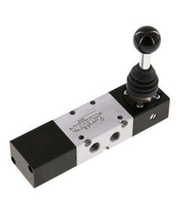 5/3 G1/8'' Druckzentrum Handhebelventil -0,95-10bar/-13,2-140psi