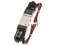 5/3 G1/8'' Druck-Center-Magnetventil 24V DC 2-10bar/28-140psi 2-poliger Stecker YPC