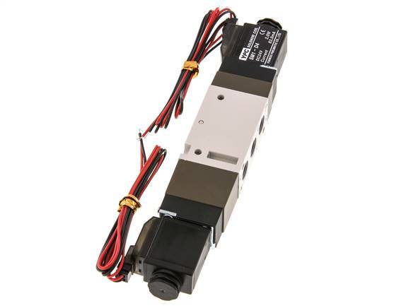 5/3 G1/8'' Druck-Center-Magnetventil 24V DC 2-10bar/28-140psi 2-poliger Stecker YPC