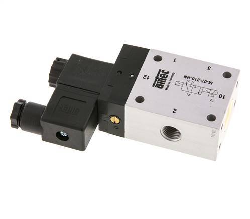 3/2 G1/4'' NC-Magnetventil 24V AC 1,5-10bar/21,0-140psi Airtec
