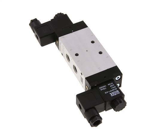 5/3 G1/4'' Auspuff-Mittelmagnetventil 12V DC 3-10bar/42-140psi Airtec