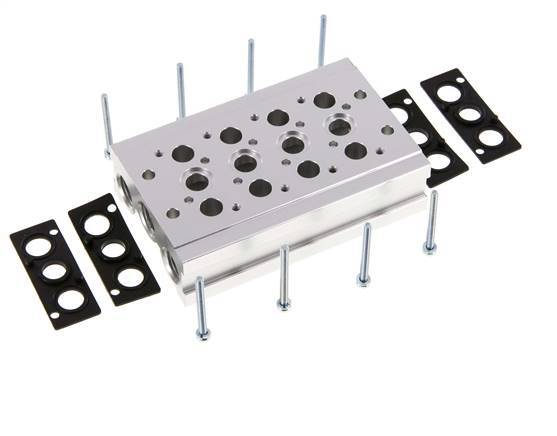 Verteiler 4-Stationen YPC SF2000 5/2 5/3-fach