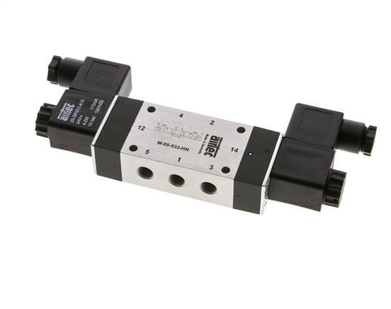 5/3 G1/8'' Exhaust Center Solenoid Valve 115V AC 3-8bar/42-112psi Airtec
