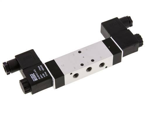 5/3 G1/8'' Pressure Center Solenoid Valve 115V AC 3-10bar/42-140psi Airtec
