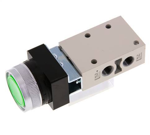 3/2 G1/8'' Druckknopfventil grün 0-8bar/0-112psi YPC