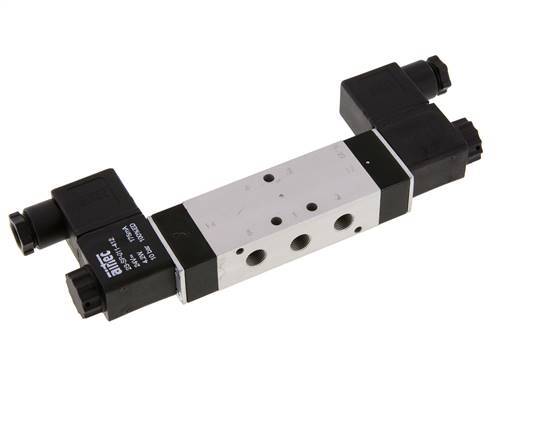 5/3 G1/8'' Exhaust Center Solenoid Valve 24V AC 3-10bar/42-140psi Airtec
