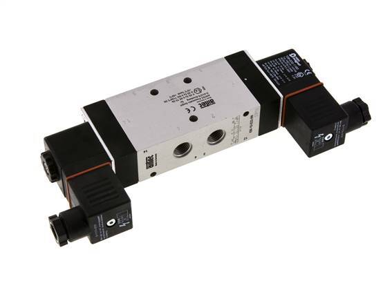 5/3 G1/4'' Auspuff-Mittelmagnetventil 24V DC ATEX 3-10bar/42-140psi Airtec