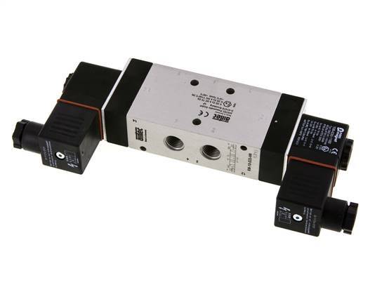 5/3 G1/4'' Auspuff-Mittelmagnetventil 24V DC ATEX 3-10bar/42-140psi Airtec