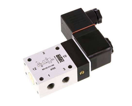 3/2 G1/8'' NO-Magnetventil 24V DC ATEX 3-10bar/42-140psi Airtec