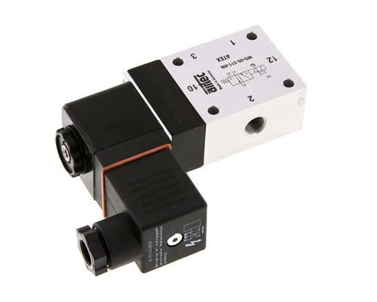 3/2 G1/8'' NO-Magnetventil 24V DC ATEX 3-10bar/42-140psi Airtec
