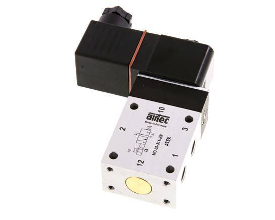 3/2 G1/8'' NO-Magnetventil 24V DC ATEX 3-10bar/42-140psi Airtec