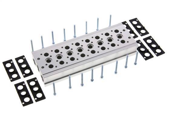 Verteiler 8-Stationen YPC SF2000 5/2 5/3-fach