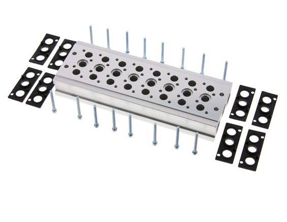 Verteiler 8-Stationen YPC SF2000 5/2 5/3-fach