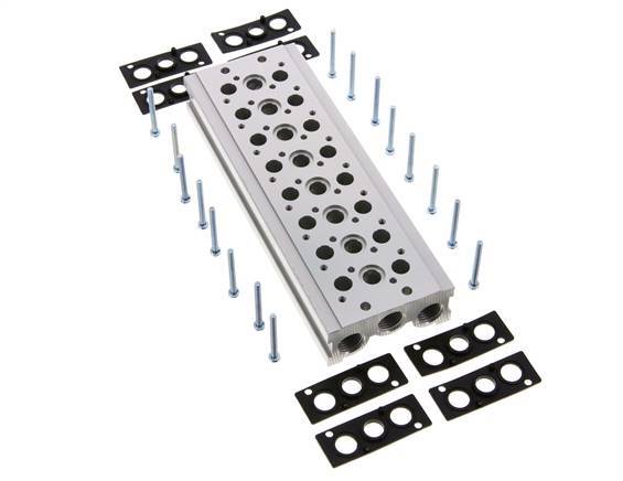 Verteiler 8-Stationen YPC SF2000 5/2 5/3-fach