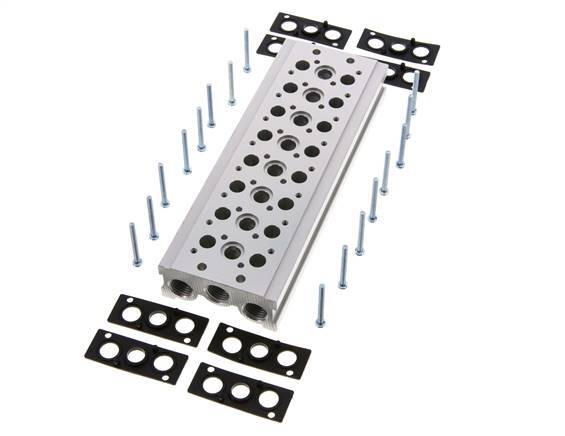 Verteiler 8-Stationen YPC SF2000 5/2 5/3-fach
