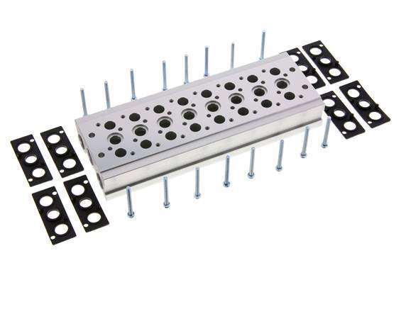 Verteiler 8-Stationen YPC SF2000 5/2 5/3-fach