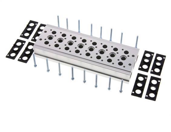 Verteiler 8-Stationen YPC SF2000 5/2 5/3-fach