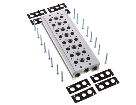 Verteiler 8-Stationen YPC SF2000 5/2 5/3-fach
