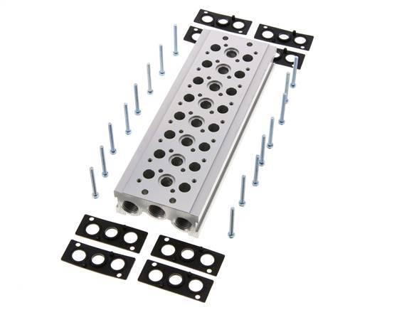 Verteiler 8-Stationen YPC SF2000 5/2 5/3-fach