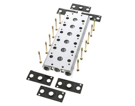 Verteiler 6-Stationen E.MC 5/2 5/3-fach