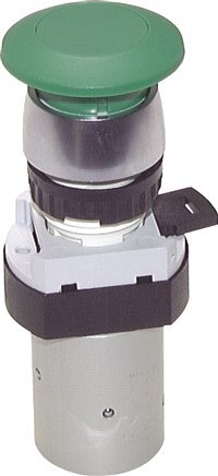 5/2 M5 Palm Button Valve Black 0-12bar/0-168psi 22.5mm Airtec