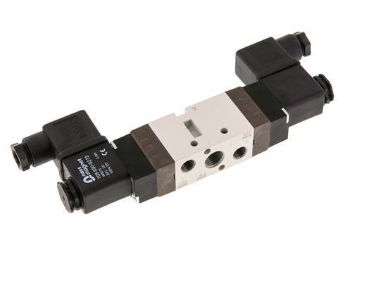 5/2 G1/4'' (G1/8'') Bistable Solenoid Valve 24V DC 1.5-10bar/21.0-140psi YPC