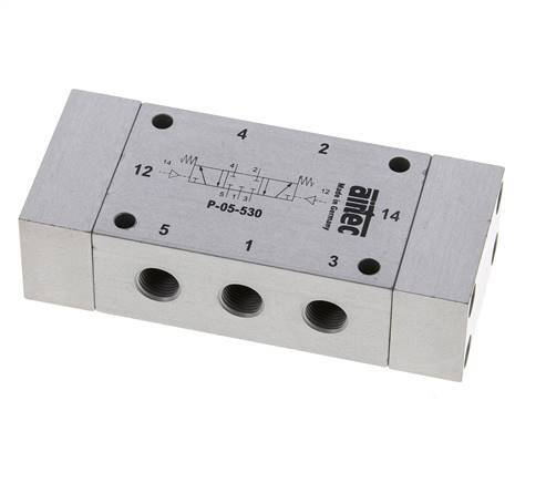 5/3 G1/8'' Center Closed Luftsteuerventil 0-8bar/0-112psi Airtec