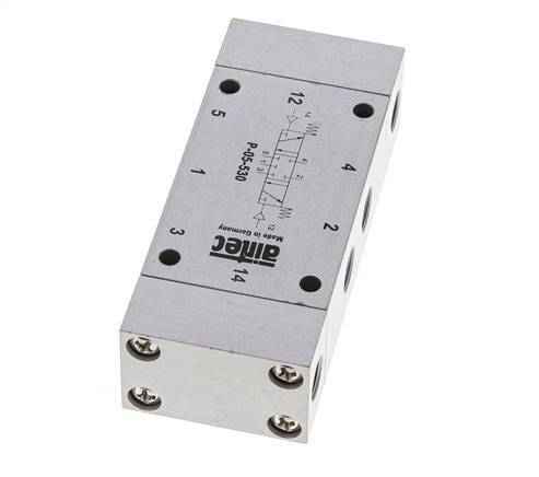 5/3 G1/8'' Center Closed Luftsteuerventil 0-8bar/0-112psi Airtec