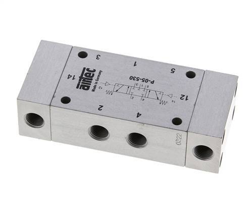 5/3 G1/8'' Center Closed Luftsteuerventil 0-8bar/0-112psi Airtec