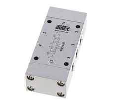 5/3 G1/8'' Center Closed Luftsteuerventil 0-8bar/0-112psi Airtec