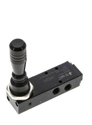 5/3 G1/8'' Mitte geschlossen Handhebelventil Raste 0-8bar/0-112psi E.MC
